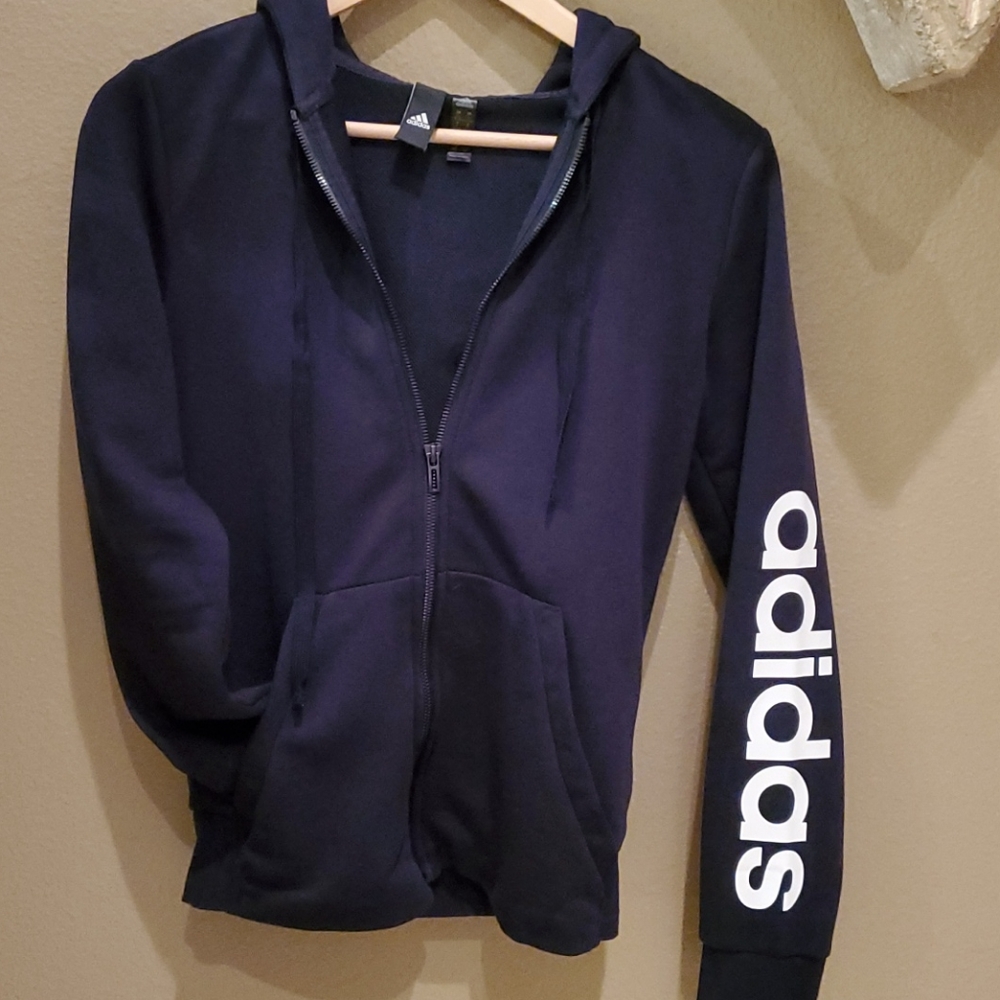Adidas Women's Essentials Full Zip Fleece Hoodie